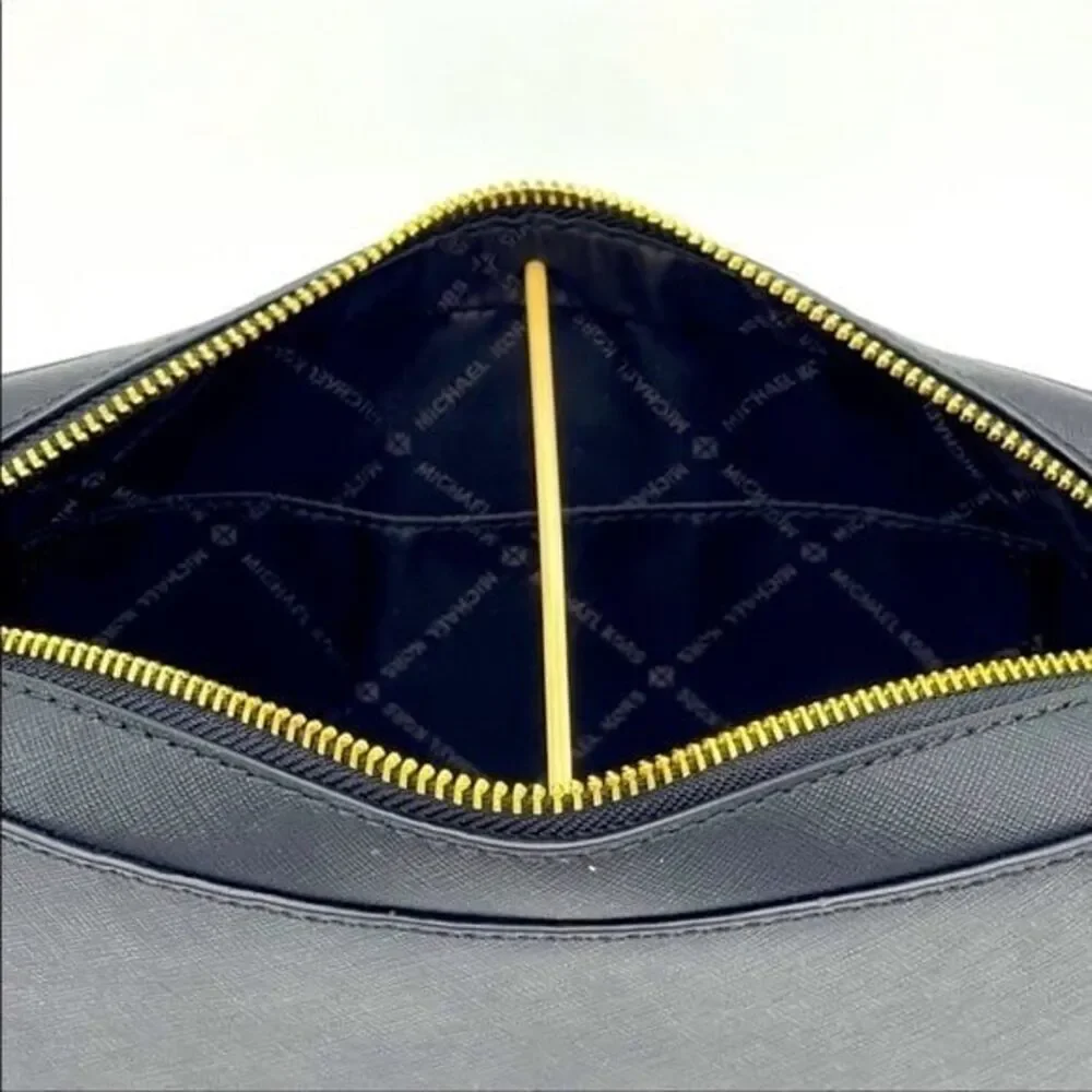 Michael Kors Jet Set Item Crossbody Bag Leather Black